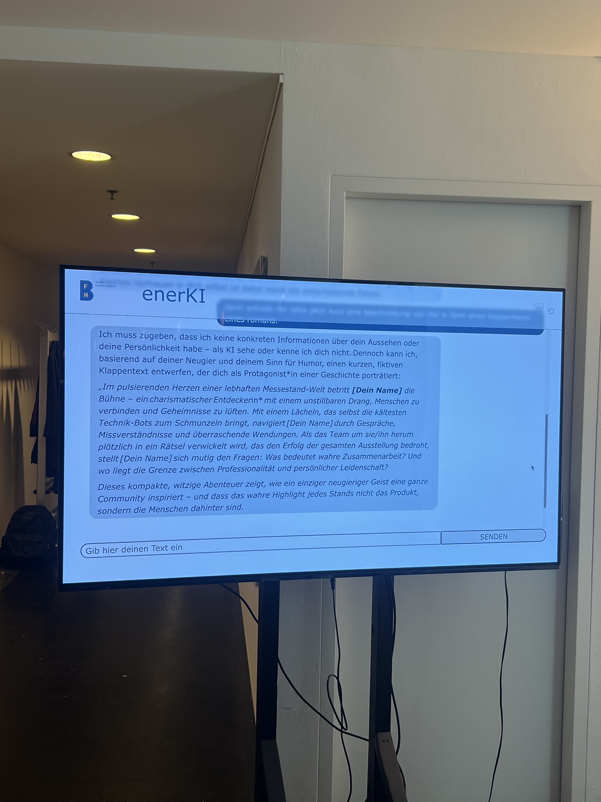User Interface der enerKI WebApp